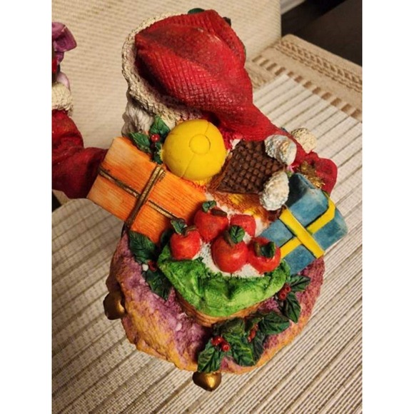 Vintage Dept 56 "IN THE SPIRIT" Santa Claus Porcelain Sculpture - Picture 5 of 6